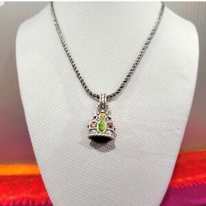 Brighton Retired Dazzler Cabochon Pendant 18" chain MAKE OFFER!!